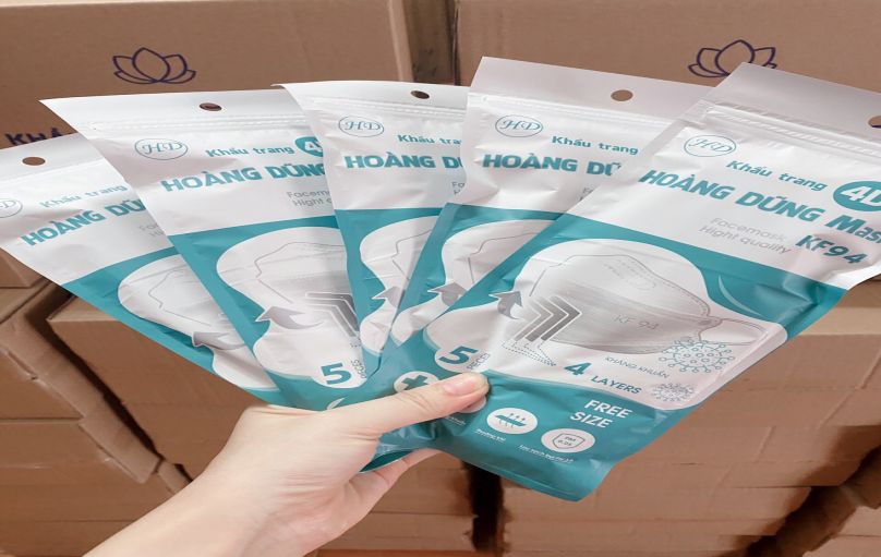 Khẩu trang KF 94 chính hãng sản xuất theo công nghệ Hàn Quốc 