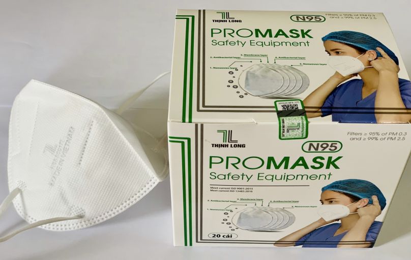 HN Việt sơn cung cấp khẩu trang N95 Promask  chính hãng của Thịnh Long 