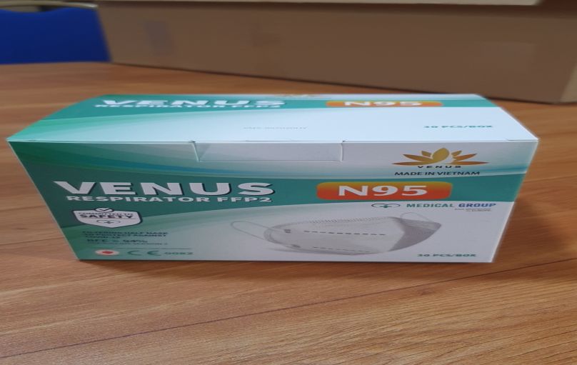 Khẩu trang N95  Venus chỉ được sử dụng 1 lần 